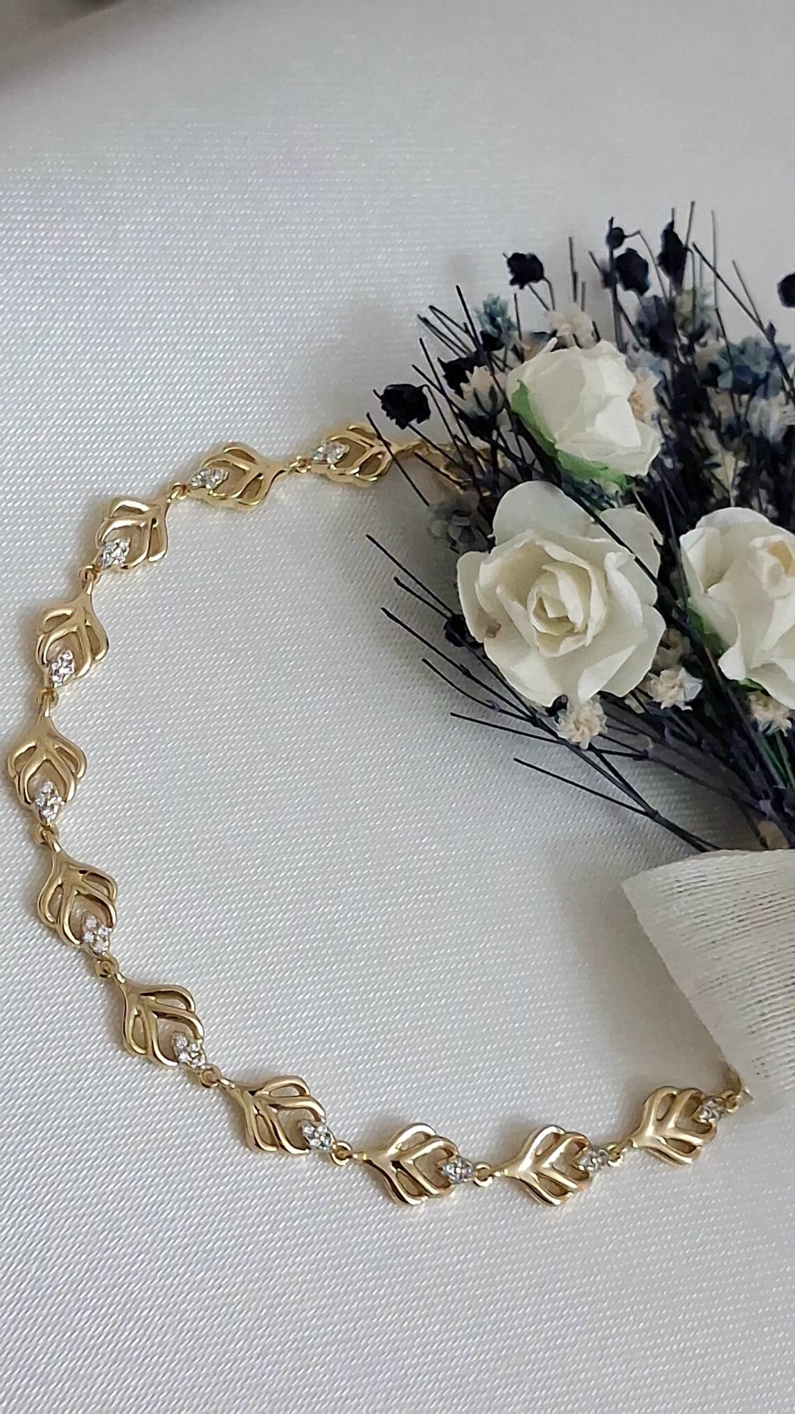 XUPING Bileklik - Yaprak Figürlü ve Taşlı